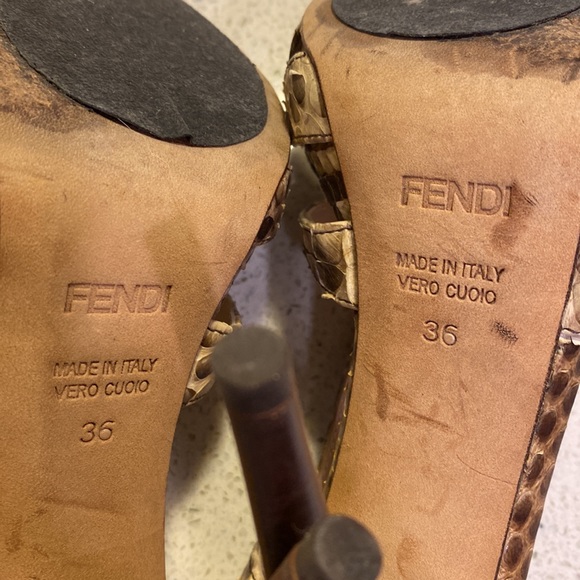 Snakeskin FENDI heels - Picture 7 of 9